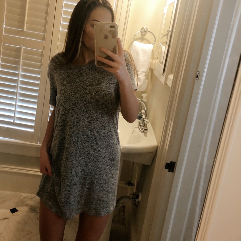 Heather Grey T-shirt Dress